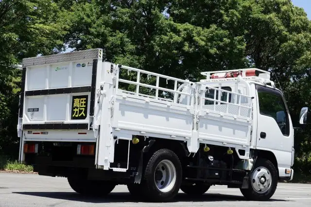いすゞ エルフ 小型 平ボディ パワーゲート 床鉄板の中古トラック画像3