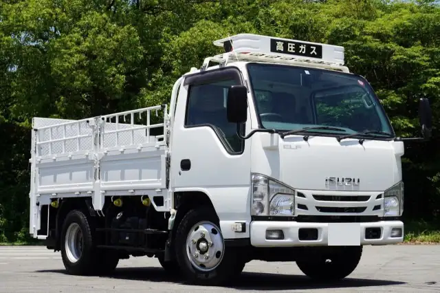 いすゞ エルフ 小型 平ボディ パワーゲート 床鉄板の中古トラック画像2
