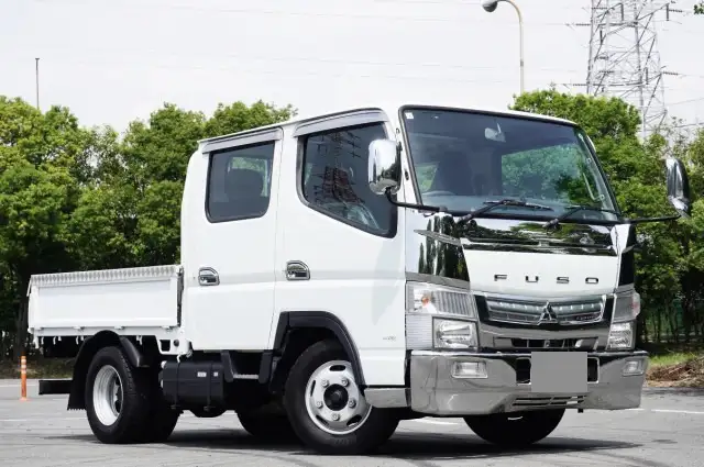 三菱 キャンター 小型 平ボディ Wキャブ 床鉄板の中古トラック画像2