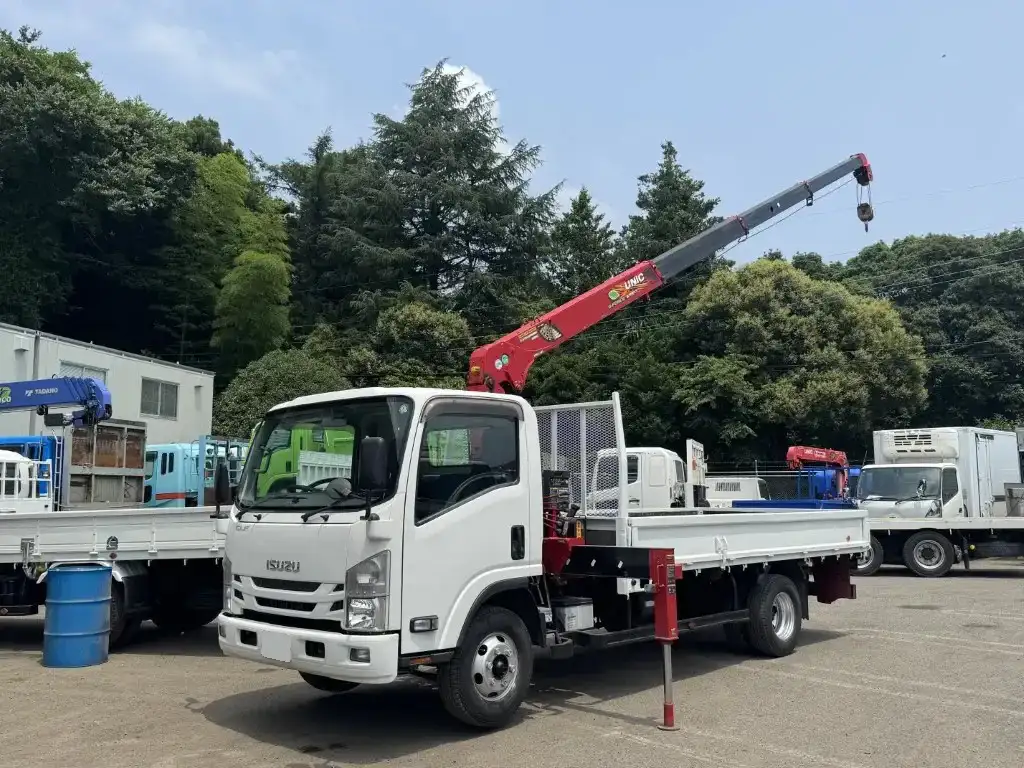 いすゞ エルフ 小型 クレーン付 4段 ラジコン の中古トラック【車両No.192195】