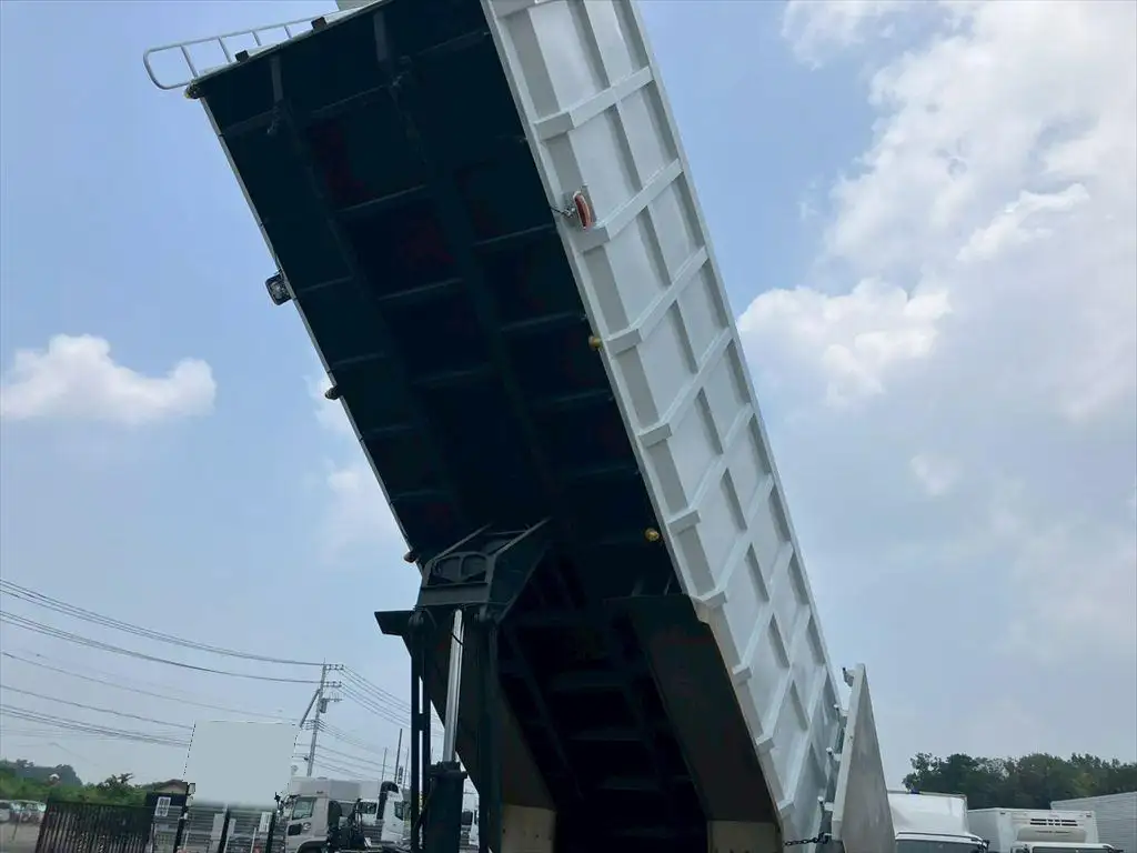 三菱 スーパーグレート 大型 ダンプ 土砂禁 ステンレス張りの中古トラック画像14