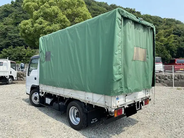 いすゞ エルフ 小型 平ボディ 幌 BKG-NHS85Aの中古トラック画像4