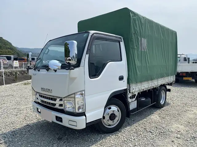 いすゞ エルフ 小型 平ボディ 幌 BKG-NHS85A の中古トラック【車両No.192280】