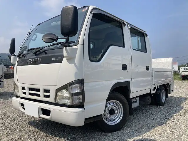 いすゞ エルフ 小型 平ボディ Wキャブ パワーゲート の中古トラック【車両No.192211】