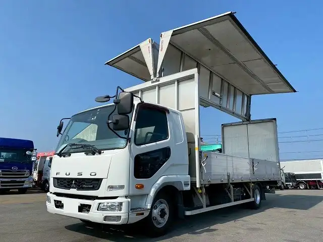 三菱 ファイター 中型/増トン ウイング エアサス ベッドの中古トラック画像5