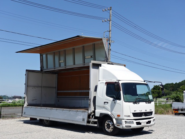 三菱 ファイター 中型/増トン ウイング ベッド TKG-FK61F の中古トラック【車両No.174060】