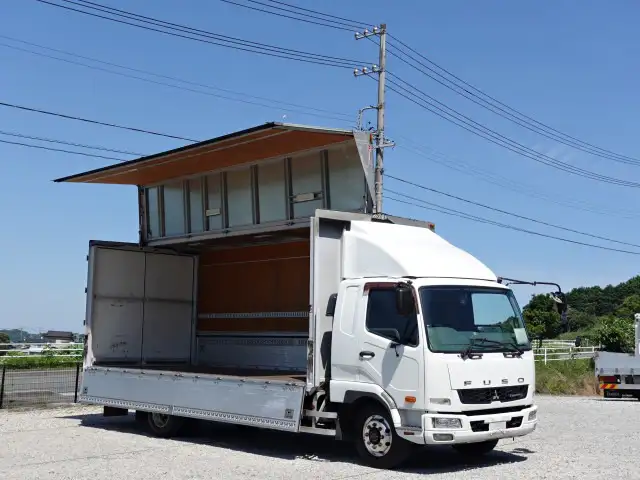 三菱 ファイター 中型/増トン ウイング エアサス ベッド の中古トラック【車両No.192377】
