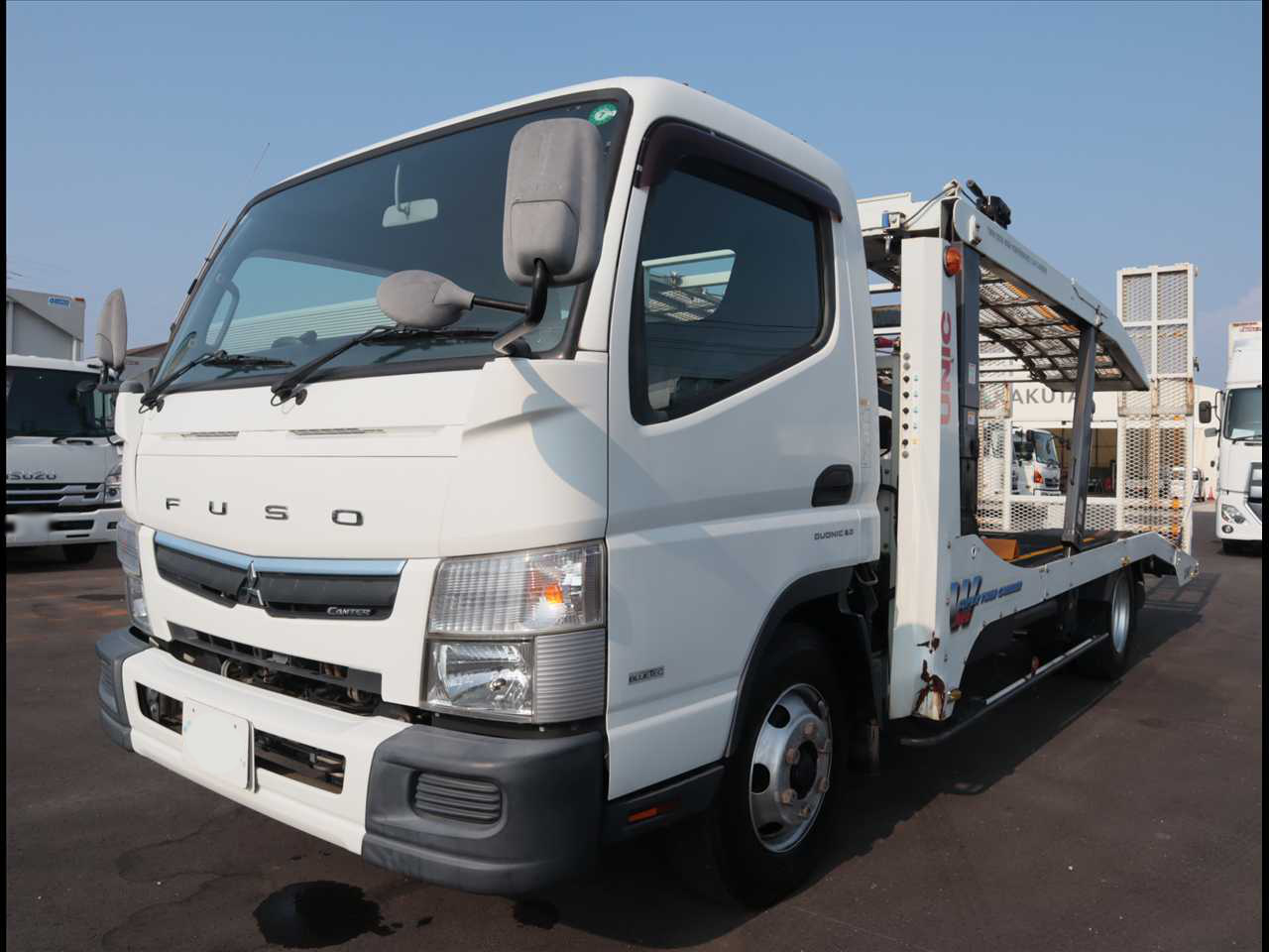 三菱 キャンター 小型 車両重機運搬 キャリアカー