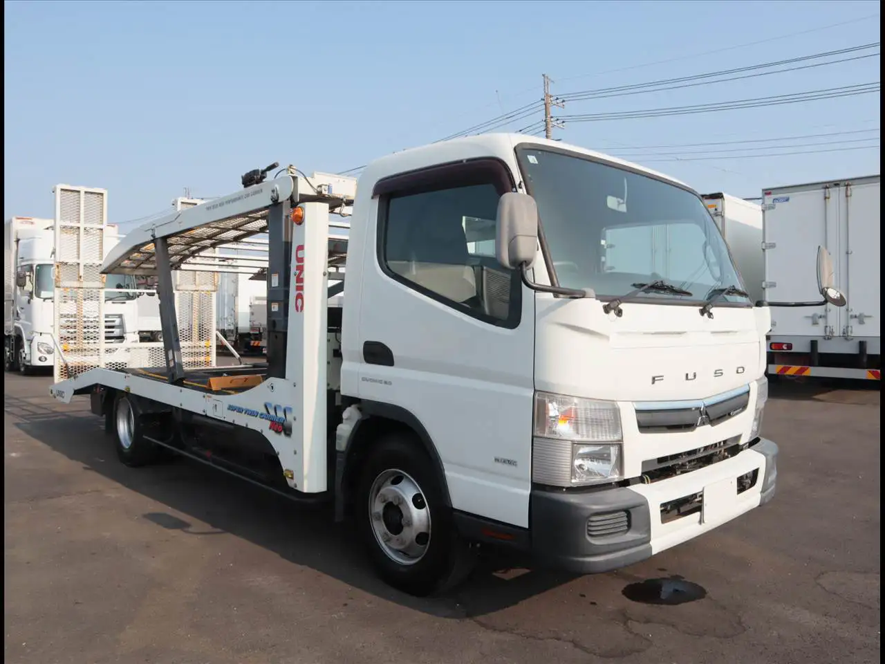 三菱 キャンター 小型 車両重機運搬 ラジコン ウインチの中古トラック画像2