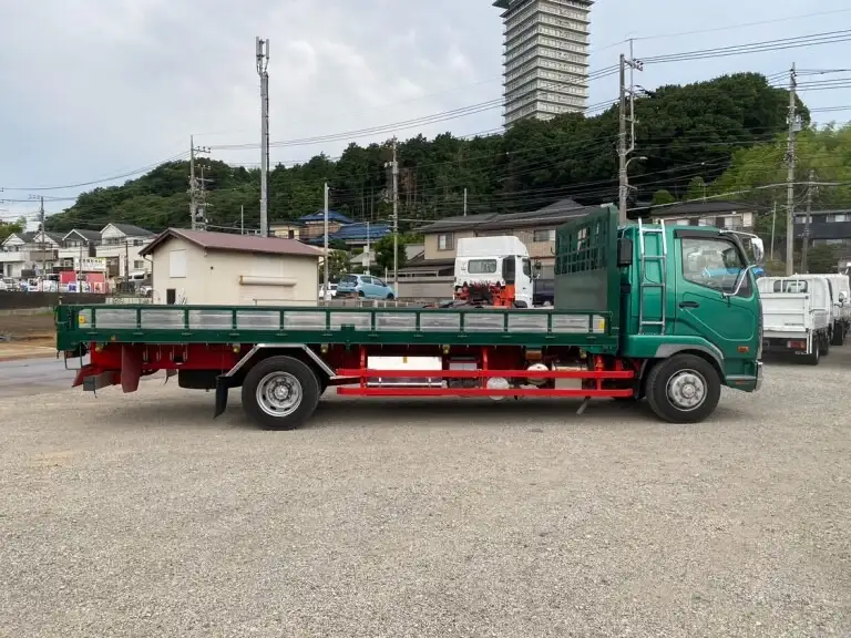 三菱 ファイター 中型/増トン 平ボディ ベッド QKG-FK62FZの中古トラック画像3
