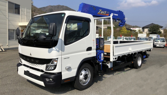 三菱 キャンター 小型 クレーン付 アルミブロック 4段 の中古トラック【車両No.107687】