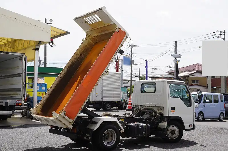 いすゞ エルフ 小型 ダンプ 三転 強化の中古トラック画像4