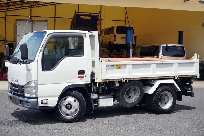 いすゞ エルフ 小型 ダンプ 三転 強化の中古トラック画像1