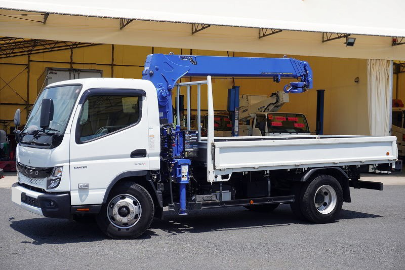 三菱 キャンター 小型 クレーン付 アルミブロック 4段 の中古トラック【車両No.128903】