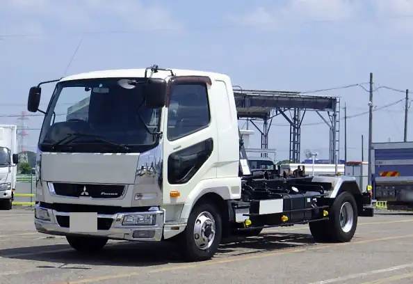 三菱 ファイター 中型/増トン アームロール ツインホイスト ベッド の中古トラック【車両No.192849】