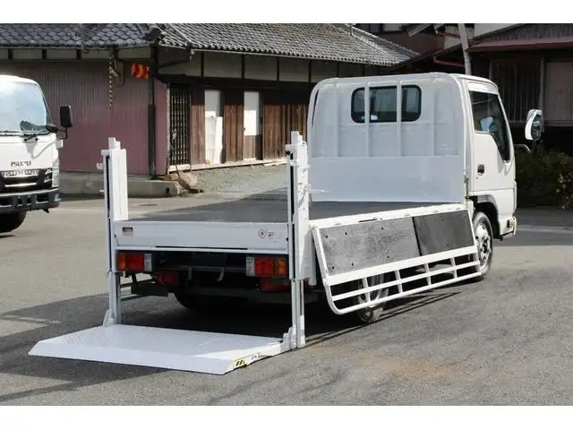 いすゞ エルフ 小型 平ボディ パワーゲート 床鉄板の中古トラック画像4