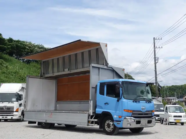 日産UD コンドル 中型/増トン ウイング エアサス ベッドの中古トラック画像1