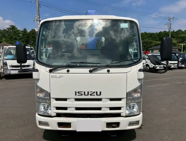 いすゞ エルフ 小型 クレーン付 床鉄板 アルミブロックの中古トラック画像2