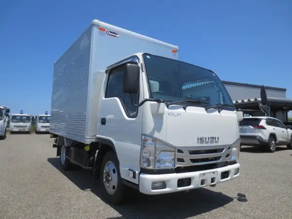 いすゞ エルフ 小型 アルミバン サイドドア ジョルダーの中古トラック画像3