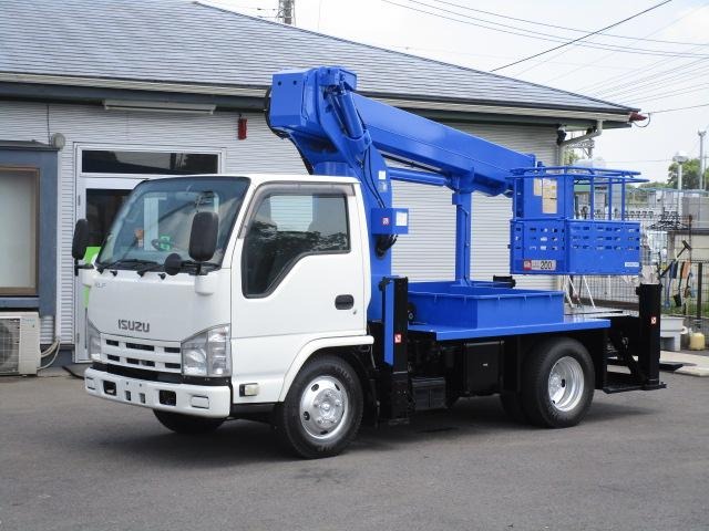 いすゞ エルフ 小型 高所・建柱車 高所作業車 電工仕様 の中古トラック【車両No.189117】