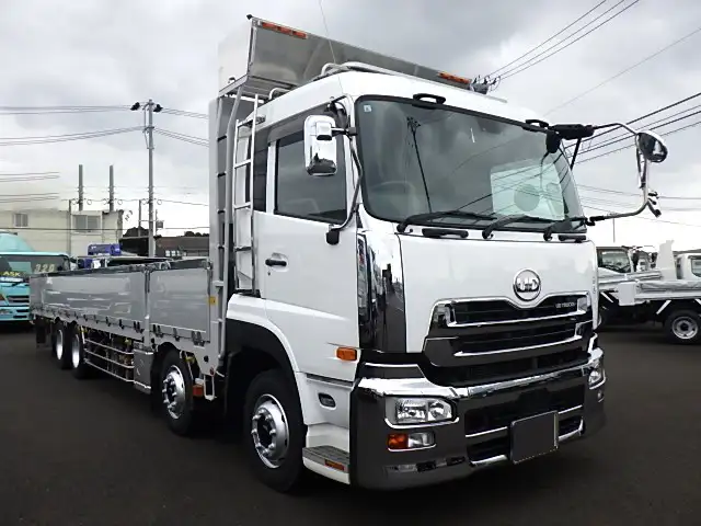 日産UD クオン 大型 平ボディ アルミブロック エアサスの中古トラック画像2