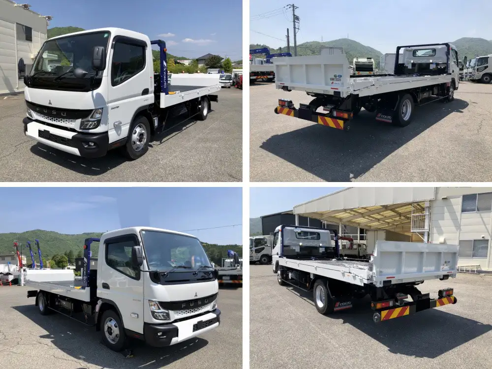 三菱 キャンター 小型 車両重機運搬 ラジコン ウインチの中古トラック画像1