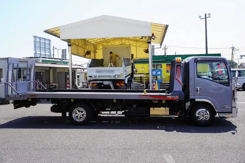 いすゞ エルフ 小型 車両重機運搬 ラジコン ウインチの中古トラック画像2