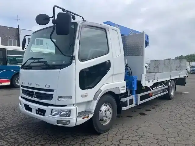 三菱 ファイター 中型/増トン 車両重機運搬 3段クレーン ラジコンの中古トラック画像1