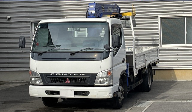 三菱 キャンター 小型 クレーン付 アルミブロック 4段 の中古トラック【車両No.128903】