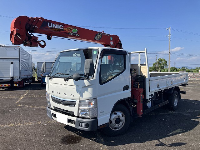 三菱 キャンター 小型 クレーン付 床鉄板 3段 の中古トラック【車両No.142518】