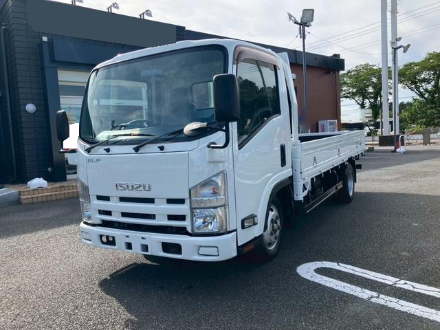 いすゞ エルフ 小型 平ボディ 床鉄板 アルミブロック の中古トラック【車両No.121062】