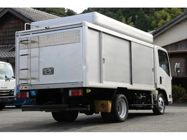 いすゞ エルフ 小型 アルミバン ボトルカー サイドドアの中古トラック画像2