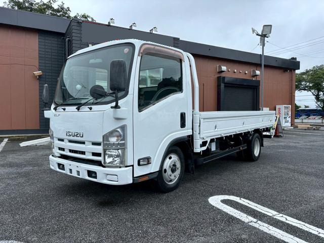 いすゞ エルフ 小型 平ボディ 床鉄板 アルミブロック の中古トラック【車両No.121062】