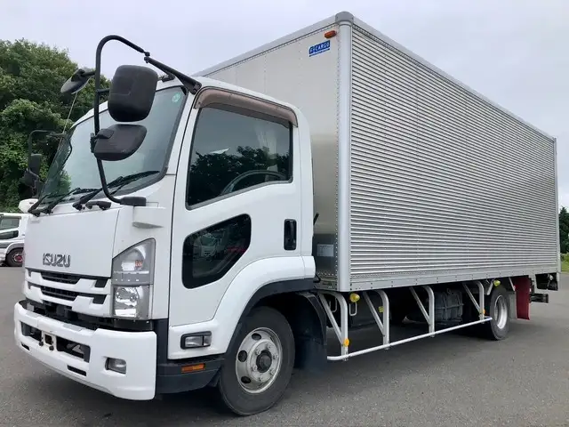いすゞ フォワード 中型/増トン アルミバン パワーゲート TKG-FRR90S2の中古トラック画像1
