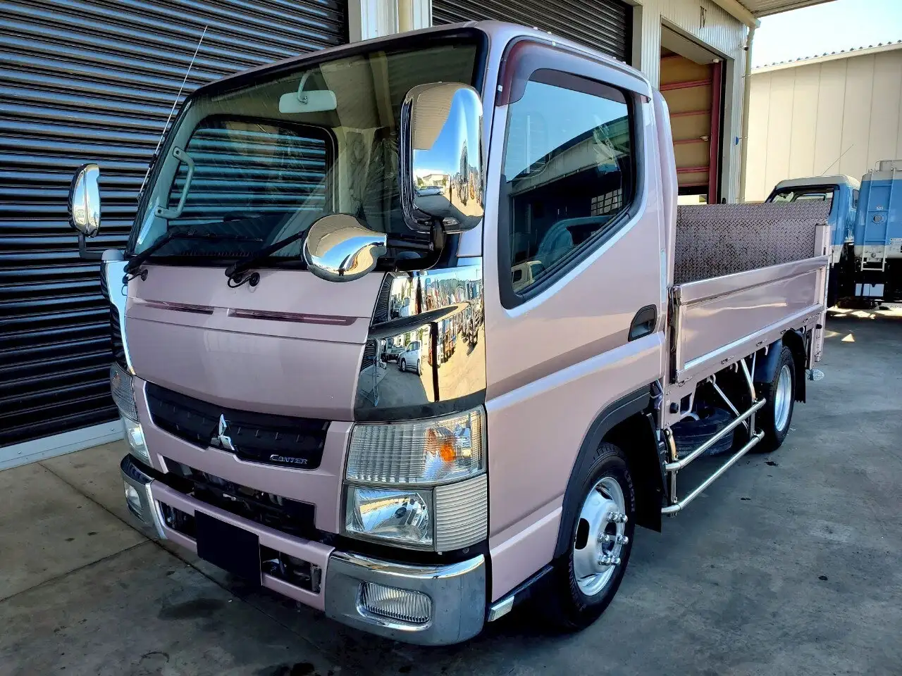 三菱 キャンター 小型 平ボディ パワーゲート TG-FBA00の中古トラック画像1