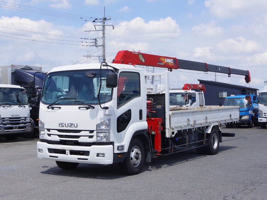 いすゞ フォワード 中型/増トン クレーン付 床鉄板 6段 の中古トラック【車両No.178528】