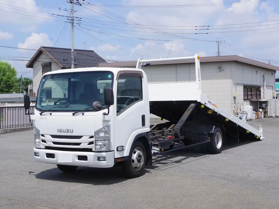 いすゞ エルフ 小型 車両重機運搬 ラジコン ウインチの中古トラック画像1