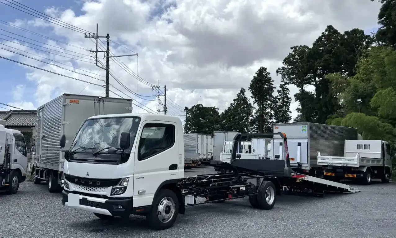 三菱 キャンター 小型 車両重機運搬 ラジコン ウインチの中古トラック画像1