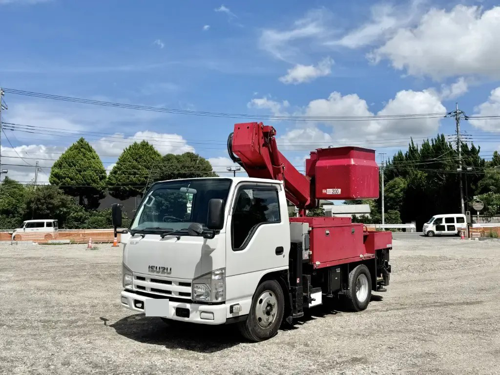 いすゞ エルフ 小型 高所・建柱車 高所作業車 TKG-NKR85N の中古トラック【車両No.111683】