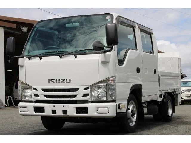 いすゞ エルフ 小型 平ボディ Wキャブ パワーゲート の中古トラック【車両No.165286】