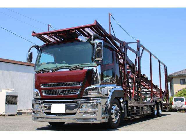 三菱 スーパーグレート 大型 車両重機運搬 キャリアカー