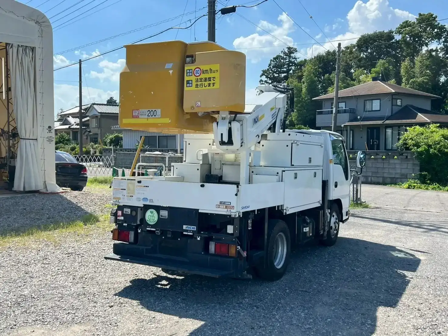 いすゞ エルフ 小型 高所・建柱車 高所作業車 電工仕様の中古トラック画像3