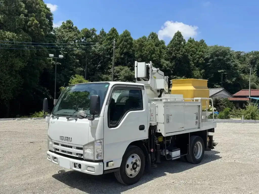 いすゞ エルフ 小型 高所・建柱車 高所作業車 電工仕様 の中古トラック【車両No.193904】