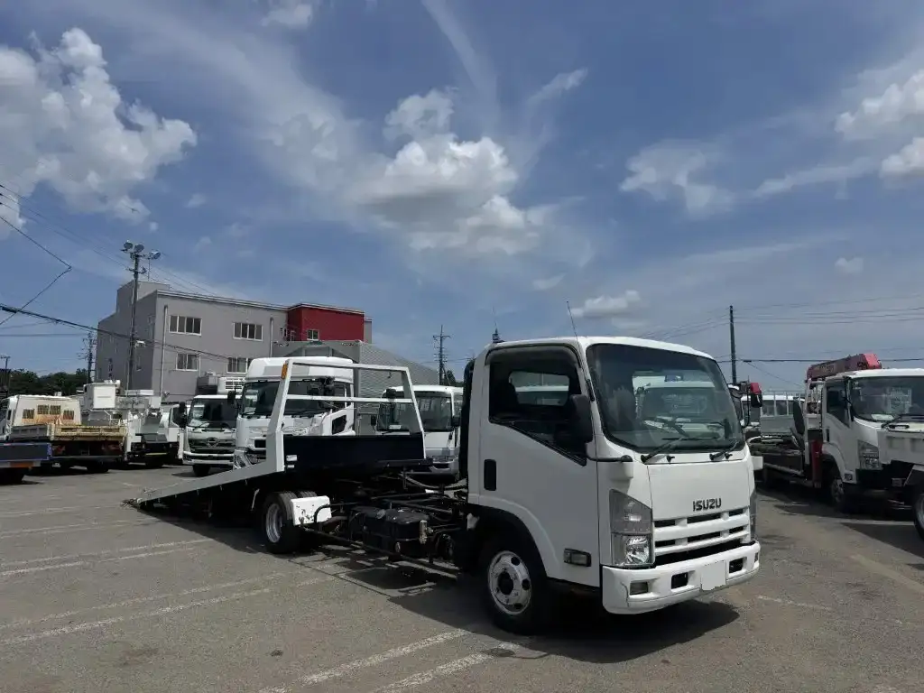 いすゞ エルフ 小型 車両重機運搬 ラジコン ウインチの中古トラック画像2