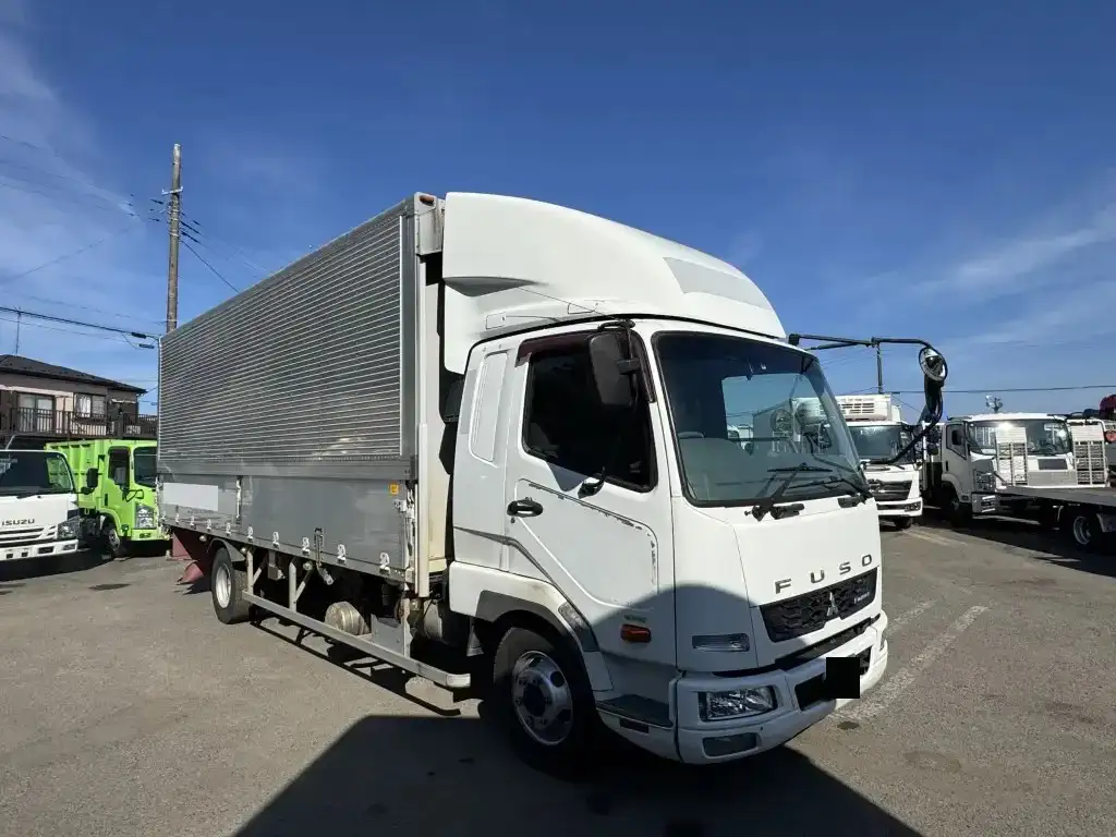三菱 ファイター 中型/増トン ウイング ベッド TKG-FK61Fの中古トラック画像2