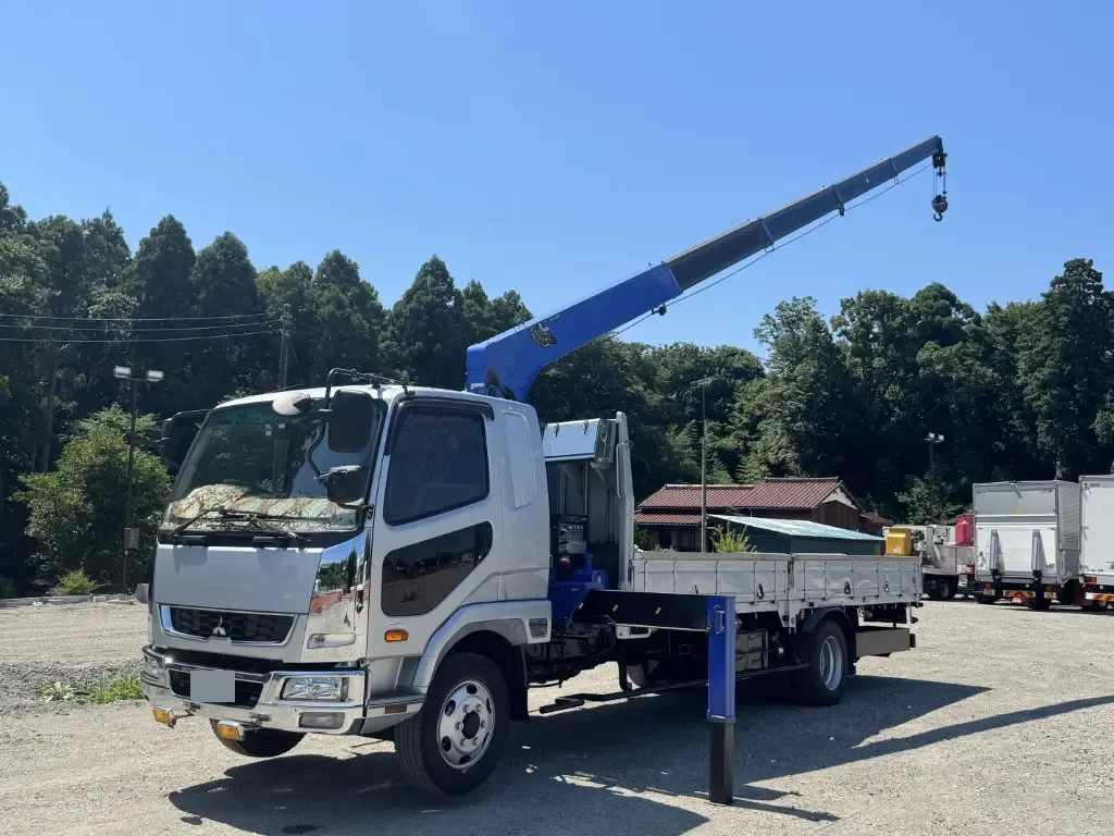 三菱 ファイター 中型/増トン クレーン付 アルミブロック 4段 の中古トラック【車両No.181716】