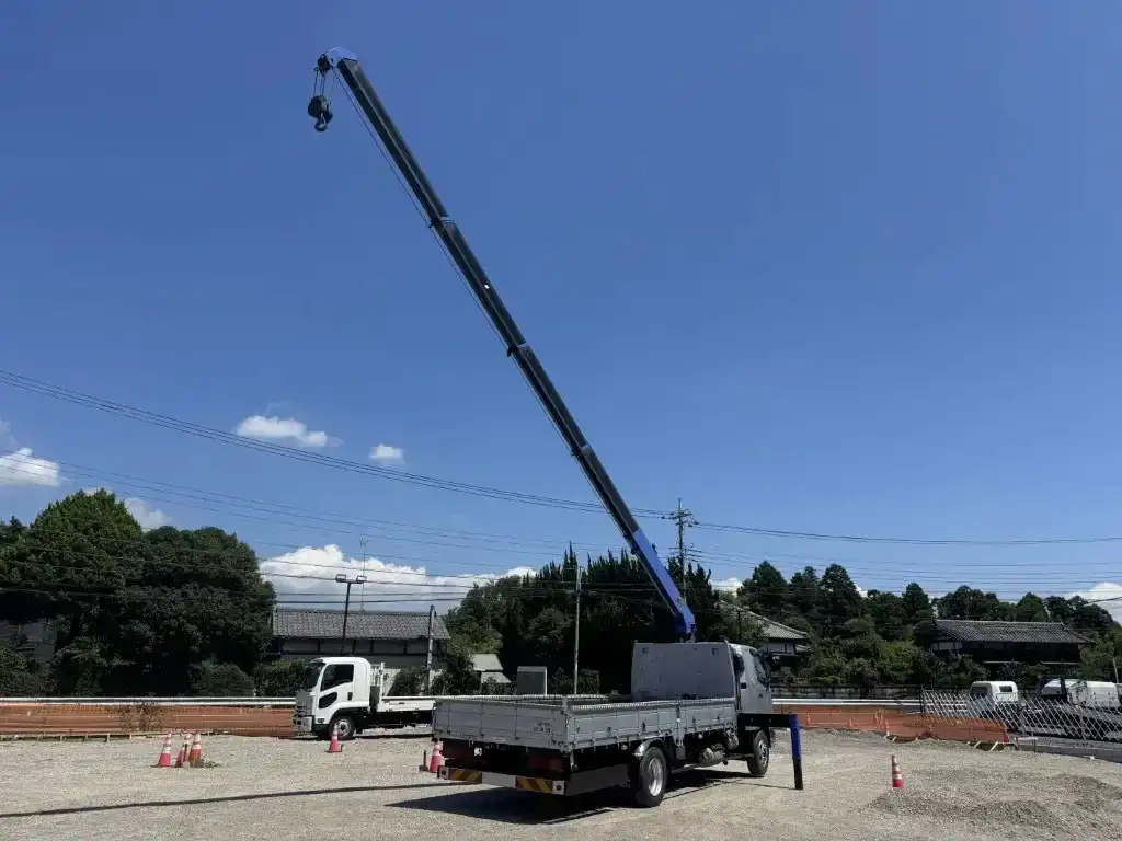 三菱 ファイター 中型/増トン クレーン付 床鉄板 5段の中古トラック画像5