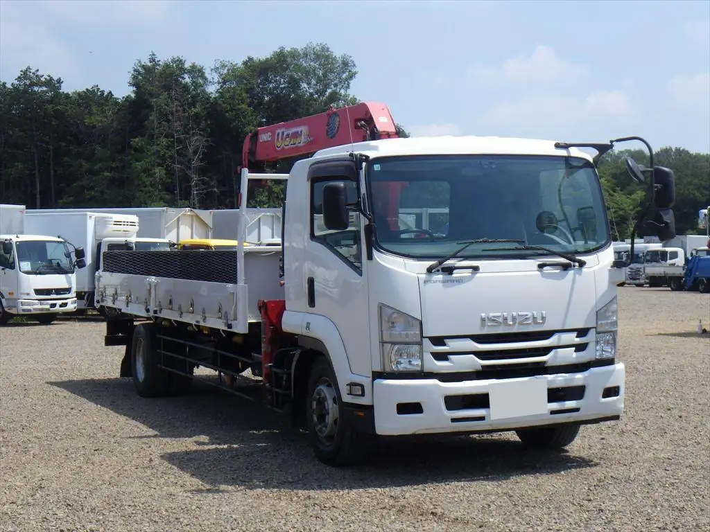 いすゞ フォワード 中型/増トン 車両重機運搬 5段クレーン ラジコンの中古トラック画像2