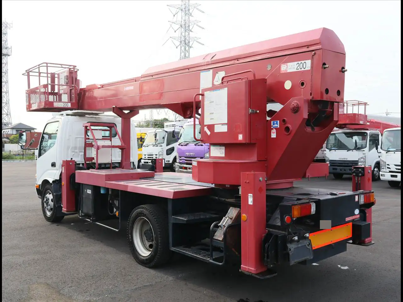 日野 デュトロ 小型 高所・建柱車 高所作業車 BDG-XZU344M改の中古トラック画像4