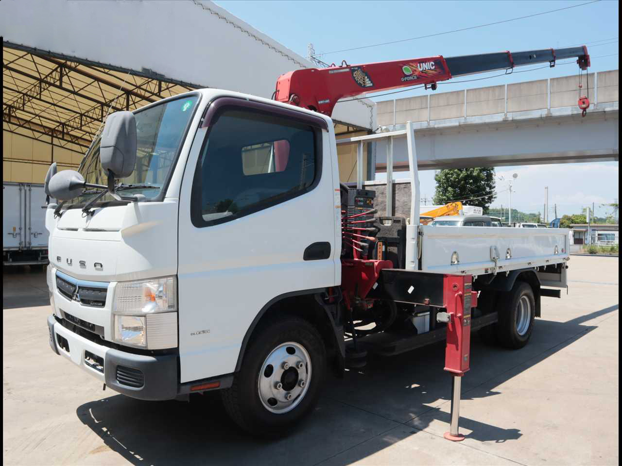 三菱 キャンター 小型 クレーン付 標準ロング